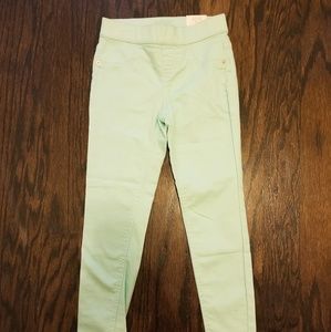 Mint colored jeggings